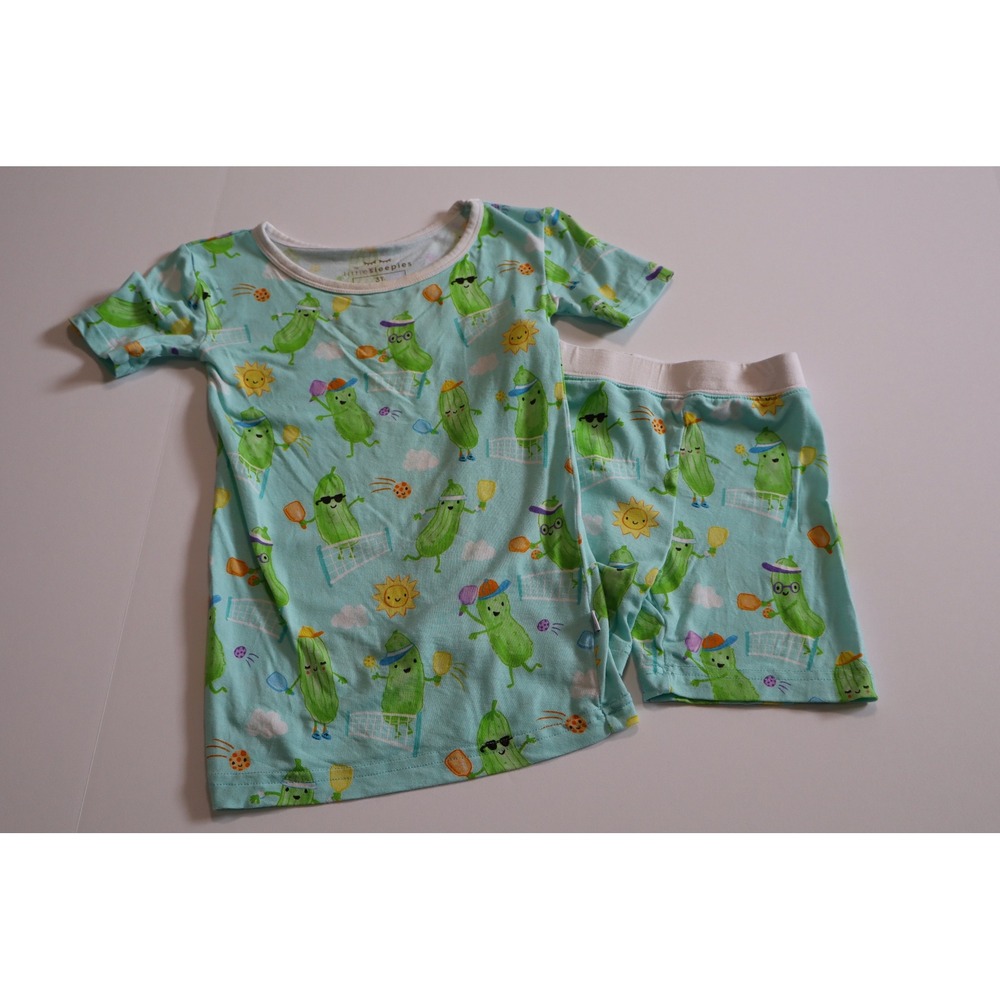 Little Sleepies Pickle Power Pickleball Bamboo Pajama Set 3T